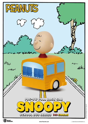 PBC-017 Snoopy School Bus Series Pull Back Car Blind Box Set(6pcs)